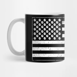 Death Stars and Stripes (White) Mug